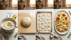 Focaccia al formaggio di Recco fatta in casa: sottile, croccante e super cremosa