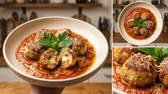 Polpette di pane al sugo: croccanti fuori, morbidissime dopo la cottura