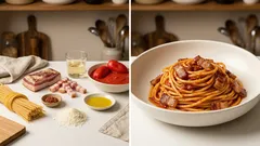 Bucatini all’amatriciana cremosi, con guanciale croccante: il metodo “da trattoria”