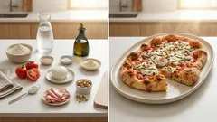 Pinsa romana fatta in casa: impasto leggero, alveolato e croccante fuori (con maturazione in frigo)