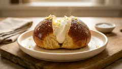 Maritozzi con panna fatti in casa: soffici e profumati al limone