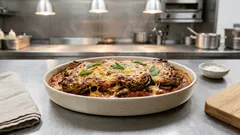 Parmigiana di carciofi al forno: strati dorati, sugo alla menta e mozzarella filante