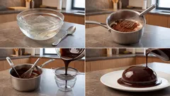 Glassa a specchio al cacao: la ricetta affidabile per una copertura lucida e liscia