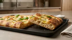 Pizza in teglia al 100% di idratazione: impasto soffice e alveolato, passo passo