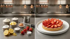 Crostata di fragole fatta in casa: frolla al limone e crema di fragole che resta stabile