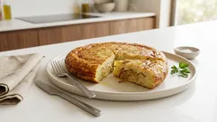 Frittata di patate e cipolle: alta, dorata e mai acquosa (con un trucco semplice)