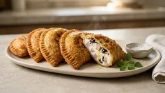 Calzoncini fritti ricotta, mortadella e olive: croccanti fuori, cremosi dentro