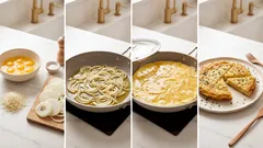 Frittata di cipolle fresche in padella: morbida, profumata e mai unta