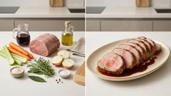 Arrosto di vitello in padella: tenero e facile, con fondo al vino rosso