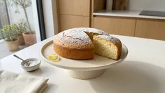 Torta margherita senza farina e burro: alta, soffice e profumata al limone