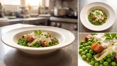 Piselli con la stracciatella: il contorno cremoso in padella pronto in poco tempo